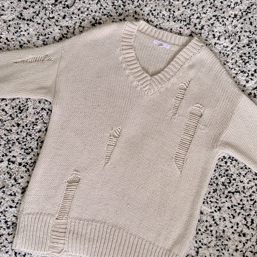 Cream Knit Sweater